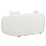 Isabella 2-piece Faux Sheepskin Upholstered Sofa Set Natural - 509871-S2