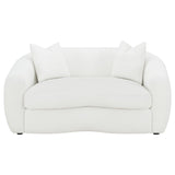 Isabella 3-piece Faux Sheepskin Upholstered Sofa Set Natural - 509871-S3