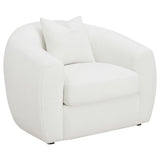 Isabella 3-piece Faux Sheepskin Upholstered Sofa Set Natural - 509871-S3