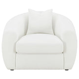 Isabella 3-piece Faux Sheepskin Upholstered Sofa Set Natural - 509871-S3