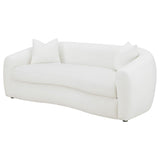 Isabella Faux Sheepskin Upholstered Sofa Natural - 509871