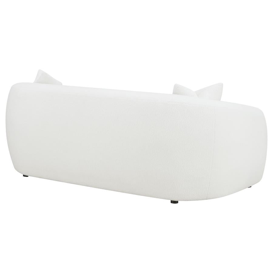 Isabella Faux Sheepskin Upholstered Sofa Natural - 509871
