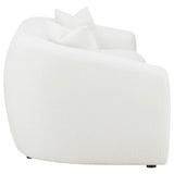 Isabella Faux Sheepskin Upholstered Sofa Natural - 509871