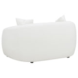 Isabella Faux Sheepskin Upholstered Loveseat Natural - 509872