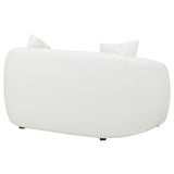 Isabella Faux Sheepskin Upholstered Loveseat Natural - 509872