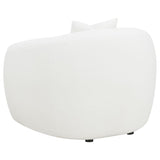 Isabella Faux Sheepskin Upholstered Accent Chair Natural - 509873
