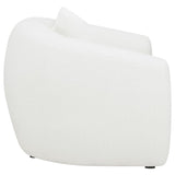 Isabella Faux Sheepskin Upholstered Accent Chair Natural - 509873