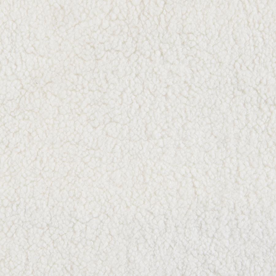 Isabella Faux Sheepskin Upholstered Accent Chair Natural - 509873