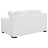Ashlyn 2-piece Upholstered Sloped Arm Sofa Set White - 509891-S2