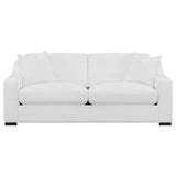 Ashlyn 3-piece Upholstered Sloped Arm Sofa Set White - 509891-S3