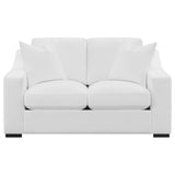 Ashlyn 3-piece Upholstered Sloped Arm Sofa Set White - 509891-S3
