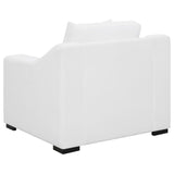 Ashlyn 3-piece Upholstered Sloped Arm Sofa Set White - 509891-S3