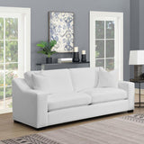 Ashlyn Upholstered Sloped Arm Sofa White - 509891