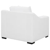Ashlyn Upholstered Sloped Arm Accent Chair White - 509893
