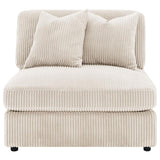 Blaine Upholstered Armless Chair Sand - 509897