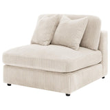Blaine Upholstered Armless Chair Sand - 509897