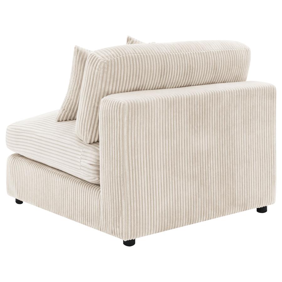 Blaine Upholstered Armless Chair Sand - 509897