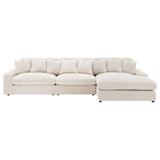 Blaine Upholstered Reversible Chaise Sectional Sofa Sand - 509899-SET