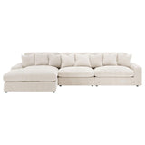 Blaine Upholstered Reversible Chaise Sectional Sofa Sand - 509899-SET