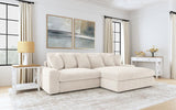 Blaine Upholstered Reversible Chaise Sectional Sofa Sand - 509899