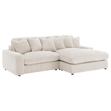 Blaine Upholstered Reversible Chaise Sectional Sofa Sand - 509899