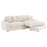 Blaine Upholstered Reversible Chaise Sectional Sofa Sand - 509899