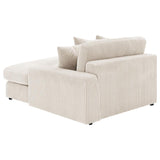 Blaine Upholstered Reversible Chaise Sectional Sofa Sand - 509899