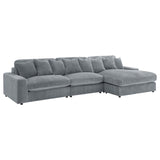 Blaine Upholstered Reversible Chaise Sectional Sofa Fog - 509900-SET