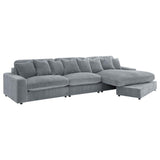 Blaine Upholstered Reversible Chaise Sectional Sofa Fog - 509900-SET