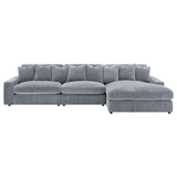 Blaine Upholstered Reversible Chaise Sectional Sofa Fog - 509900-SET