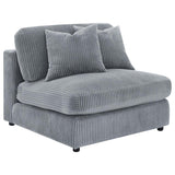 Blaine Upholstered Reversible Chaise Sectional Sofa Fog - 509900-SET