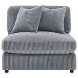 Blaine Upholstered Reversible Chaise Sectional Sofa Fog - 509900-SET