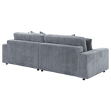 Blaine Upholstered Reversible Chaise Sectional Sofa Fog - 509900