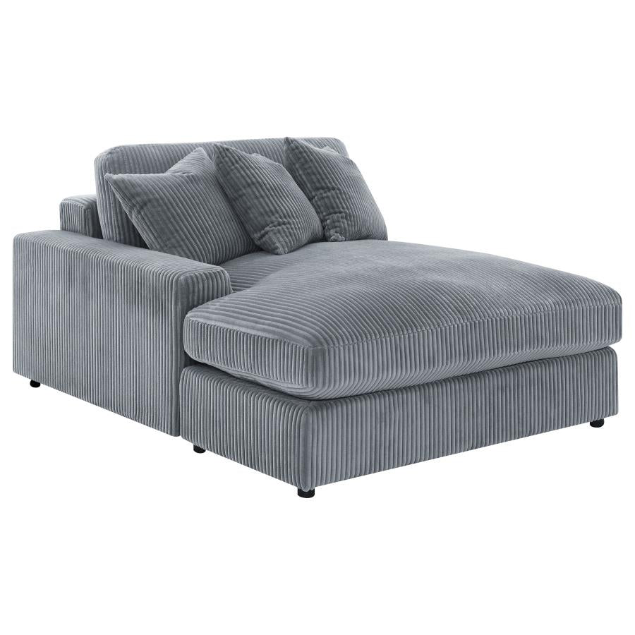 Blaine Upholstered Reversible Chaise Sectional Sofa Fog - 509900