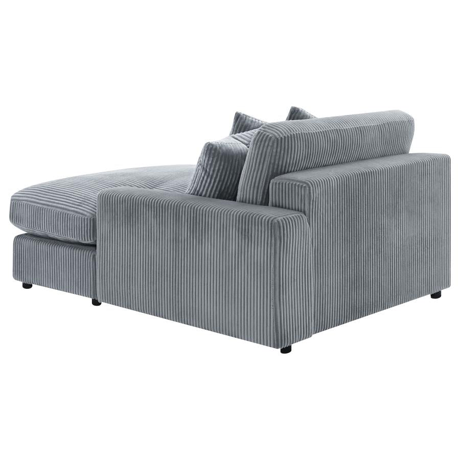 Blaine Upholstered Reversible Chaise Sectional Sofa Fog - 509900