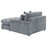 Blaine Upholstered Reversible Chaise Sectional Sofa Fog - 509900