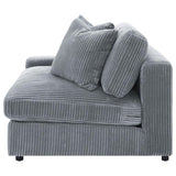 Blaine Upholstered Reversible Chaise Sectional Sofa Fog - 509900