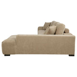 Octavia Upholstered Sectional Chaise Sofa Camel - 509961