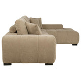 Octavia Upholstered Sectional Chaise Sofa Camel - 509961
