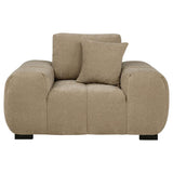 Octavia Upholstered Track Arm Accent Chair Camel - 509963