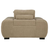 Octavia Upholstered Track Arm Accent Chair Camel - 509963