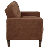 Bowen II 2-piece Fabric Upholstered Track Arm Sofa Set Rust - 509971-S2