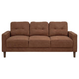Bowen II 3-piece Fabric Upholstered Track Arm Sofa Set Rust - 509971-S3