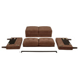 Bowen II 3-piece Fabric Upholstered Track Arm Sofa Set Rust - 509971-S3