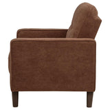 Bowen II Fabric Upholstered Track Arm Accent Chair Rust - 509973