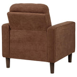 Bowen II Fabric Upholstered Track Arm Accent Chair Rust - 509973