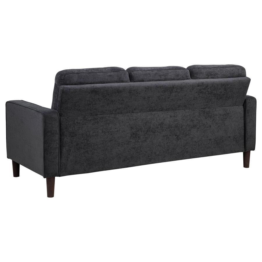 Bowen II 2-piece Upholstered Track Arm Sofa Set Steel Grey - 509981-S2