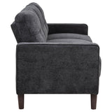Bowen II 2-piece Upholstered Track Arm Sofa Set Steel Grey - 509981-S2