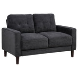 Bowen II 2-piece Upholstered Track Arm Sofa Set Steel Grey - 509981-S2