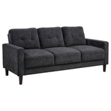 Bowen II 3-piece Upholstered Track Arm Sofa Set Steel Grey - 509981-S3